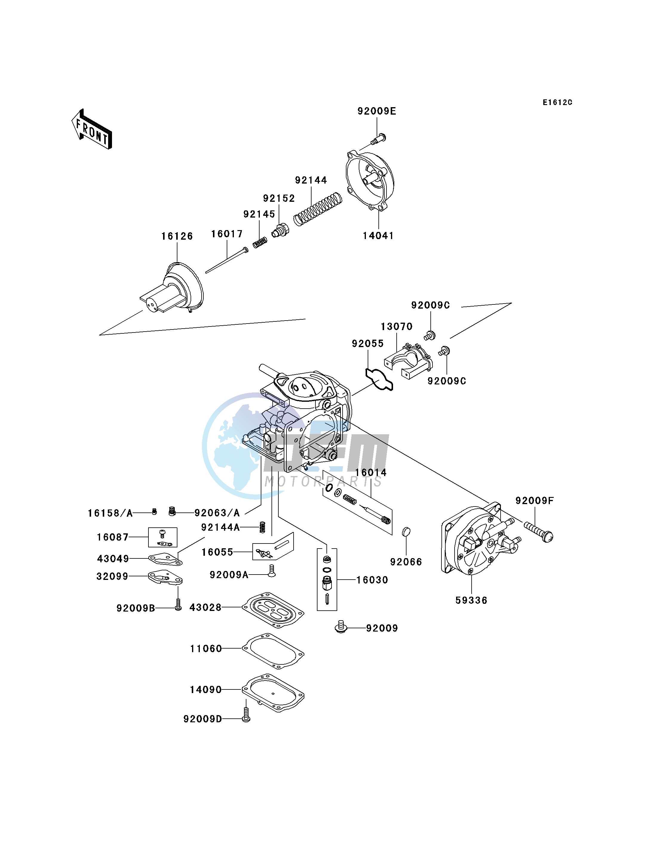 CARBURETOR PARTS-- JH1100-A5- -