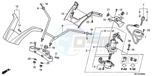 NSA700A9 France - (F / CMF MME) drawing HANDLE PIPE/TOP BRIDGE