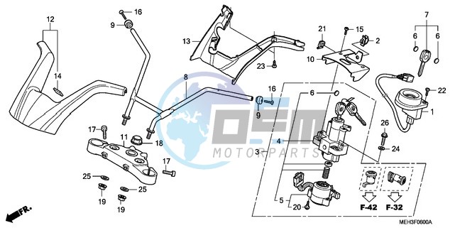 HANDLE PIPE/TOP BRIDGE