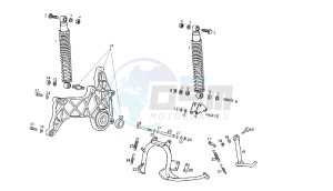 GP1 LOW SEAT - 125 CC VTHPS1B1A EU3 drawing SWING ARM - SHOCK ABSORBER