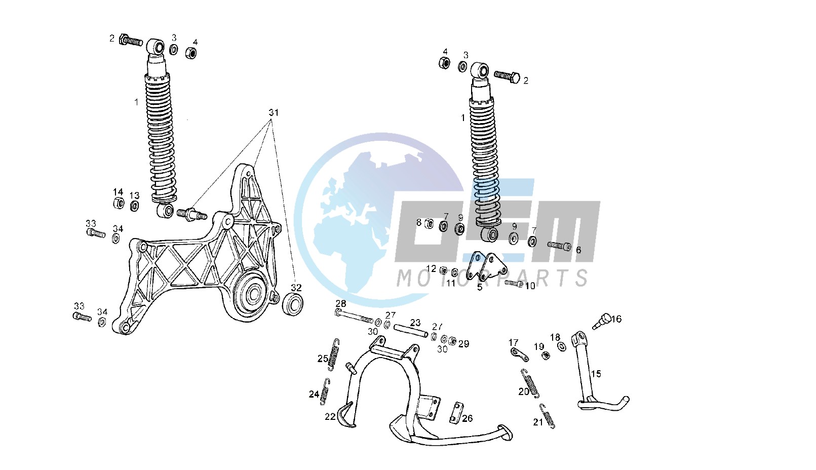 SWING ARM - SHOCK ABSORBER