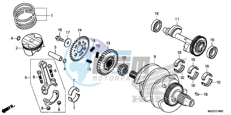 CRANKSHAFT/ PI STON