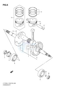 LT-F250 (E28-E33) drawing CRANKSHAFT