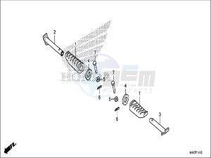 NSC110MPDH UK - (E) drawing PILLION STEP