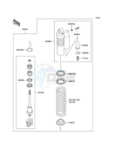 KX85 / KX85 II KX85B6F EU drawing Shock Absorber(s)