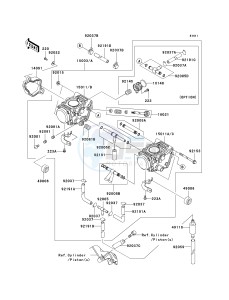 KVF700 D [PRAIRIE 700 4X4 TEAM GREEN SPECIAL EDITION] (6F) D6F drawing CARBURETOR -- US- -