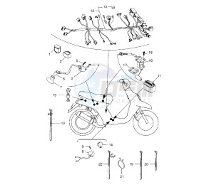 BW'S 50 drawing WIRING HARNESS