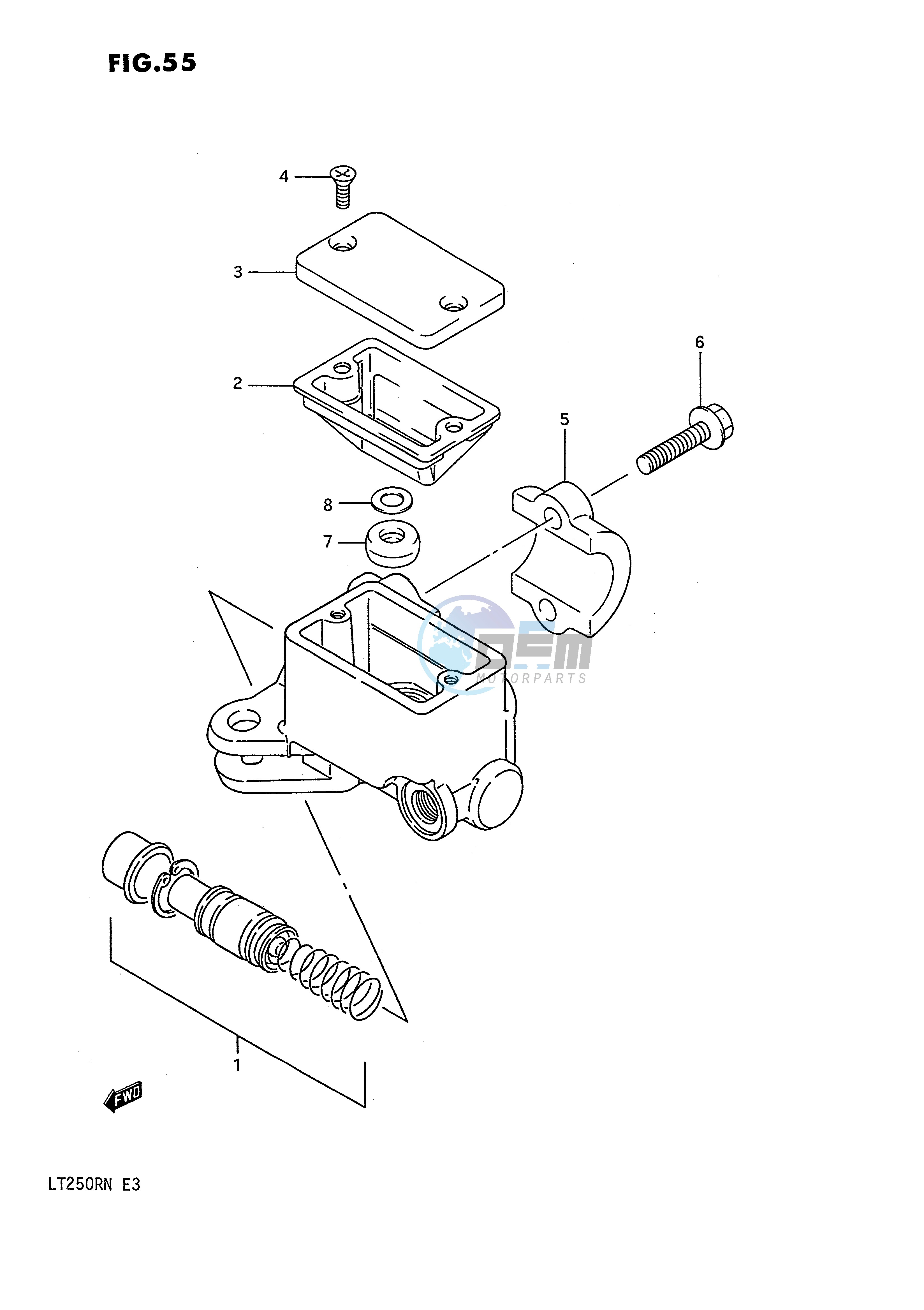 FRONT MASTER CYLINDER (MODEL F G H J K L)