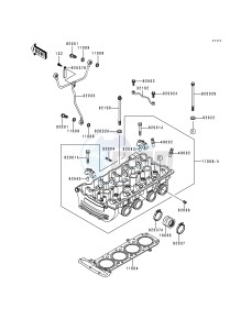 ZG 1000 A [CONCOURS] (A10-A14 A11 Can only) [CONCOURS] drawing CYLINDER HEAD