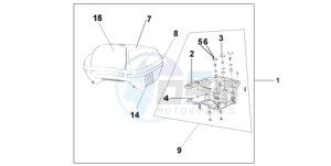 ST1300A9 CH / ABS MME - (CH / ABS MME) drawing TOP BOX 45L DIGITAL SILVER