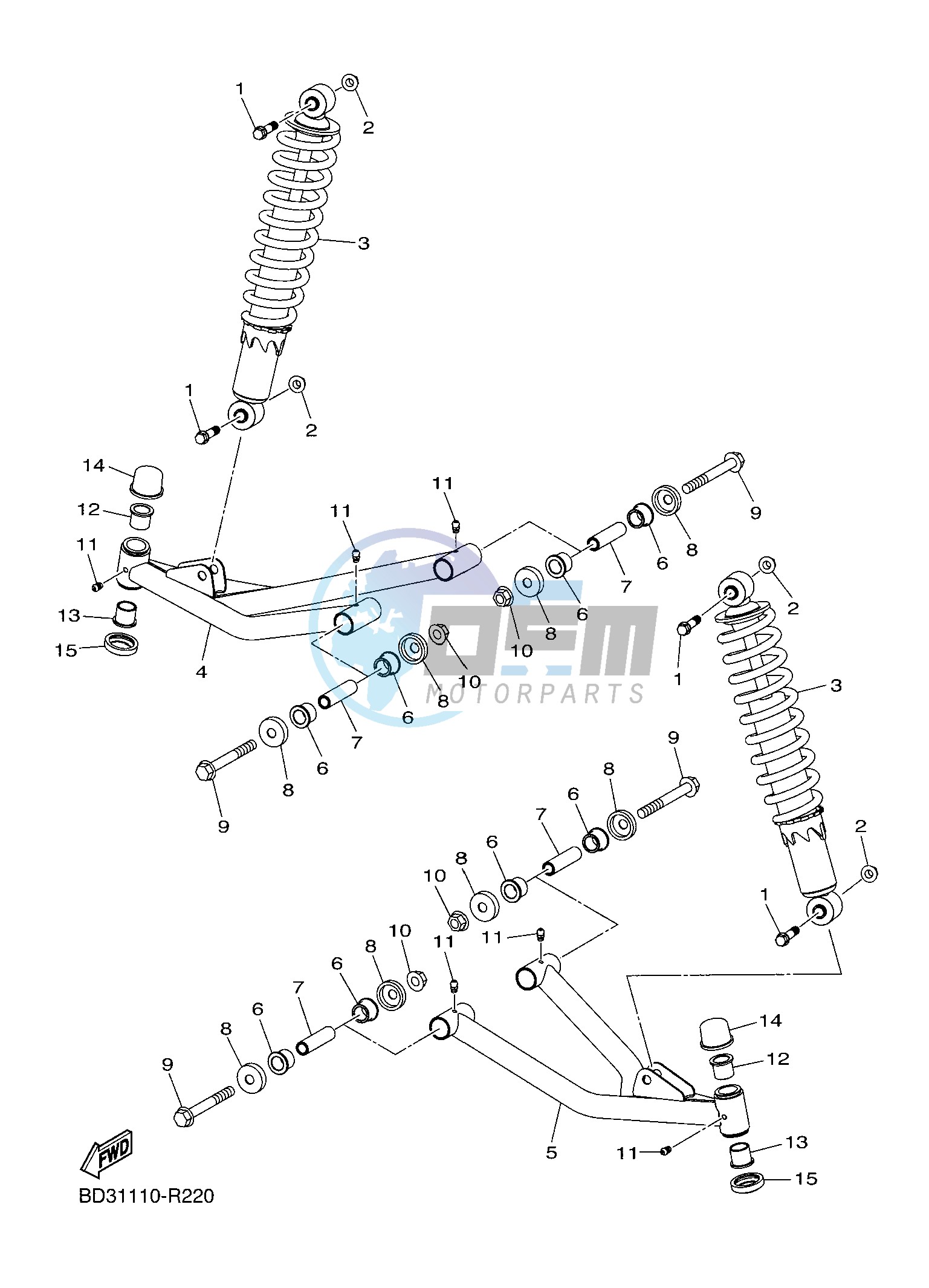 FRONT SUSPENSION & WHEEL