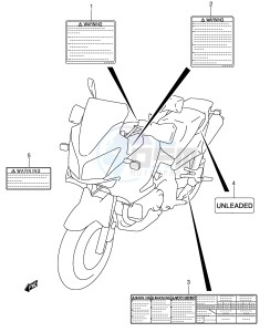 DL1000 (E2) V-Strom drawing LABEL