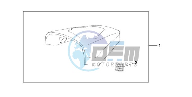 REAR SEAT COWL - WHITE