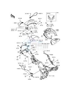 NINJA 300 EX300AEFA XX (EU ME A(FRICA) drawing Cowling