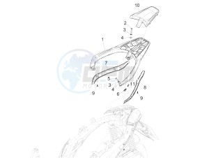 Medley 150 4T ie ABS (EMEA) drawing Rear luggage rack