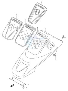 LT-A50 (P2) drawing CENTER FENDER