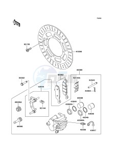 VN800 CLASSIC VN800-B10P GB XX (EU ME A(FRICA) drawing Front Brake