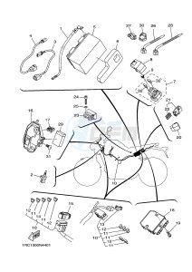 MT09 MT-09 STREET RALLY 900 (1RCW 1RCX) drawing ELECTRICAL 1