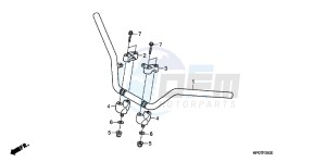 TRX500FPMB drawing HANDLE PIPE