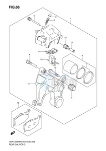 GSX1300BK (E3-E28) drawing REAR CALIPER (GSX1300BKK8 K9)