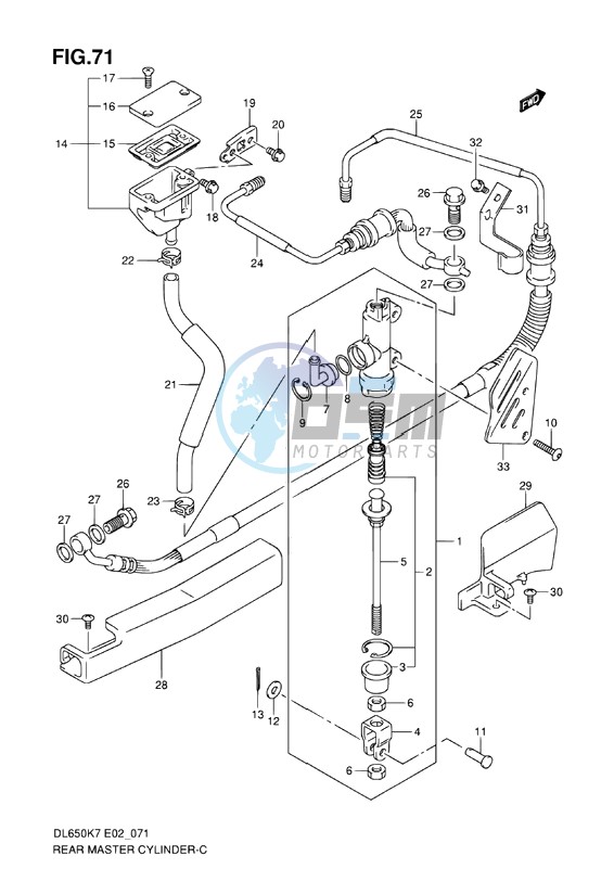 REAR MASTER CYLINDER (ABS)