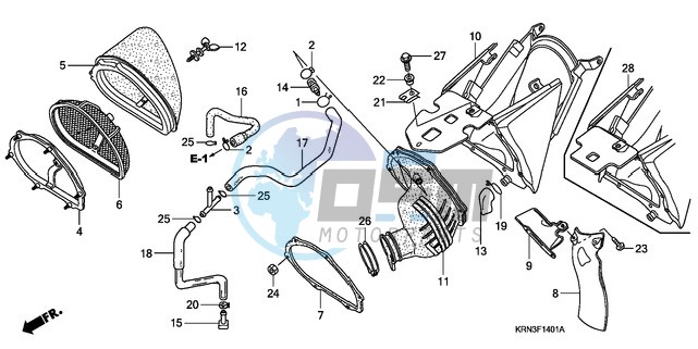 AIR CLEANER (CRF250R6/7/8/9)