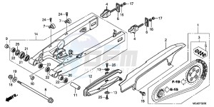 CBF1000FAC drawing SWINGARM