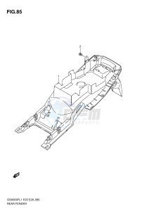 GSX650F (E3-E28) Katana drawing REAR FENDER (GSX650FAL1 E33)