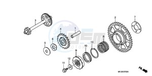 CBR600RR9 Europe Direct - (ED / MME) drawing STARTING CLUTCH