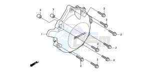 CBF1000S drawing A.C. GENERATOR COVER