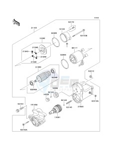 KAF 950 E [MULE 3010 TRANS4X4 DIESEL] (E8F) E8F drawing STARTER MOTOR