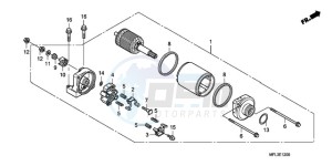 CBR1000RRA Australia - (U) drawing STARTING MOTOR