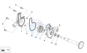 MXV 450 Cross drawing Water pump