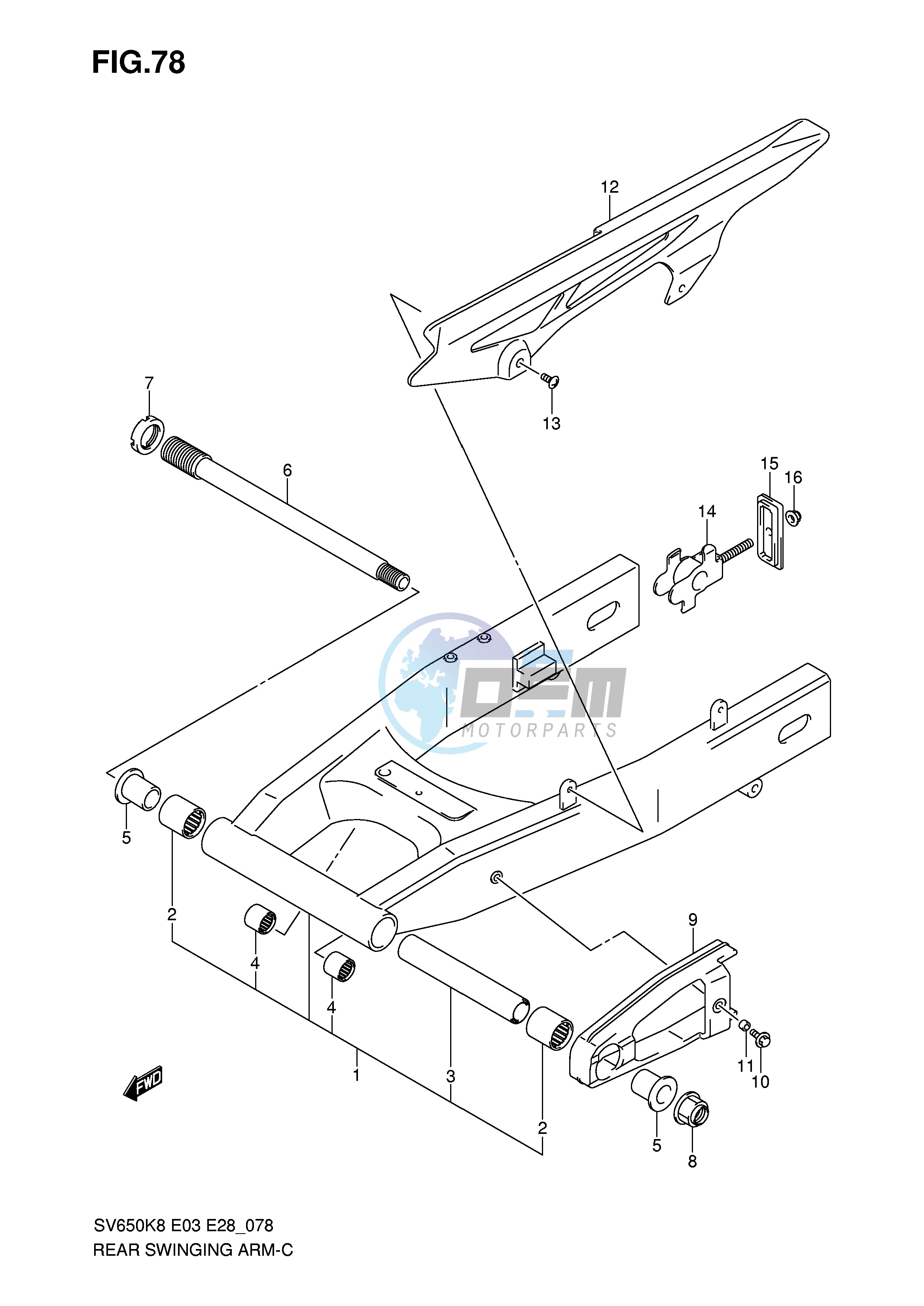 REAR SWINGING ARM