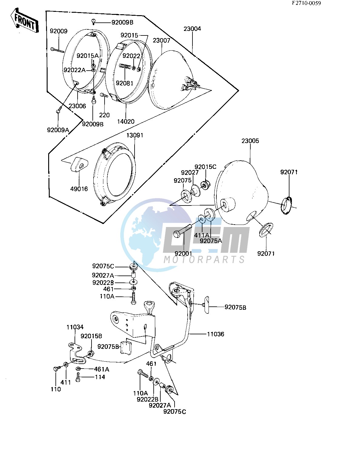 HEADLIGHT -- KZ1000-M2- -