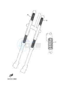 YZ125 (1SRD 1SRE 1SRF 1SRG 1SRG) drawing ALTERNATE FOR CHASSIS