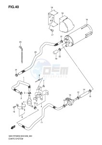 GSX-R750 (E3-E28) drawing EVAPO SYSTEM (E33)