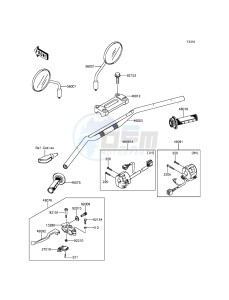 KLX250 KLX250SGF XX (EU ME A(FRICA) drawing Handlebar