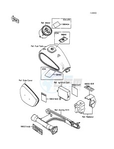 VN 1500 A [VULCAN 88] (A6-A9) [VULCAN 88] drawing LABELS