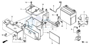 VT750C2 drawing BATTERY