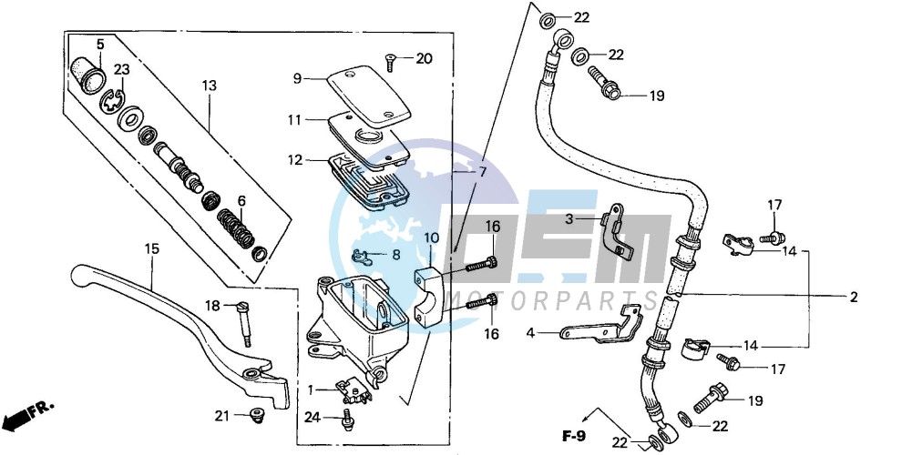 FR. BRAKE MASTER CYLINDER