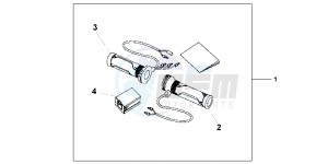 NC700DD INTEGRA E drawing GRIP HEATER(12A T