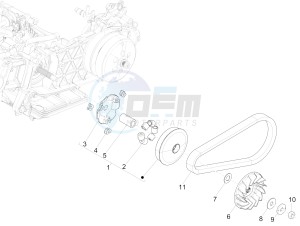 GTS 150 4T 3V IE ABS E4 (EMEA) drawing Driving pulley