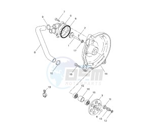 NS AEROX NAKED 50 drawing WATER PUMP