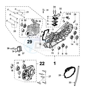 VIVA 2 SL4 EU drawing CRANKCASE