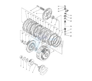 XT Z TENERE 660 drawing CLUTCH