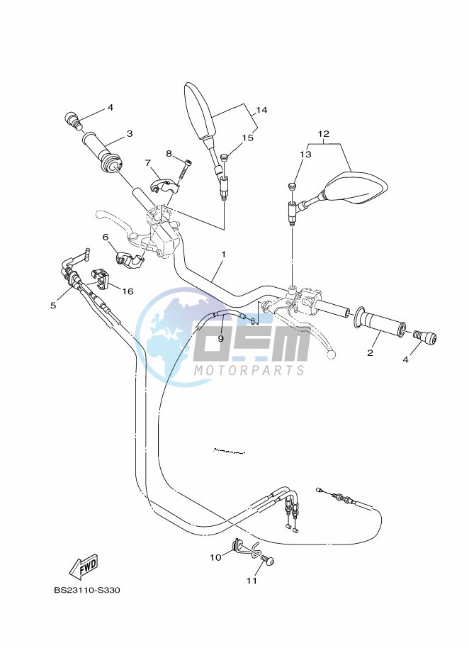 STEERING HANDLE & CABLE