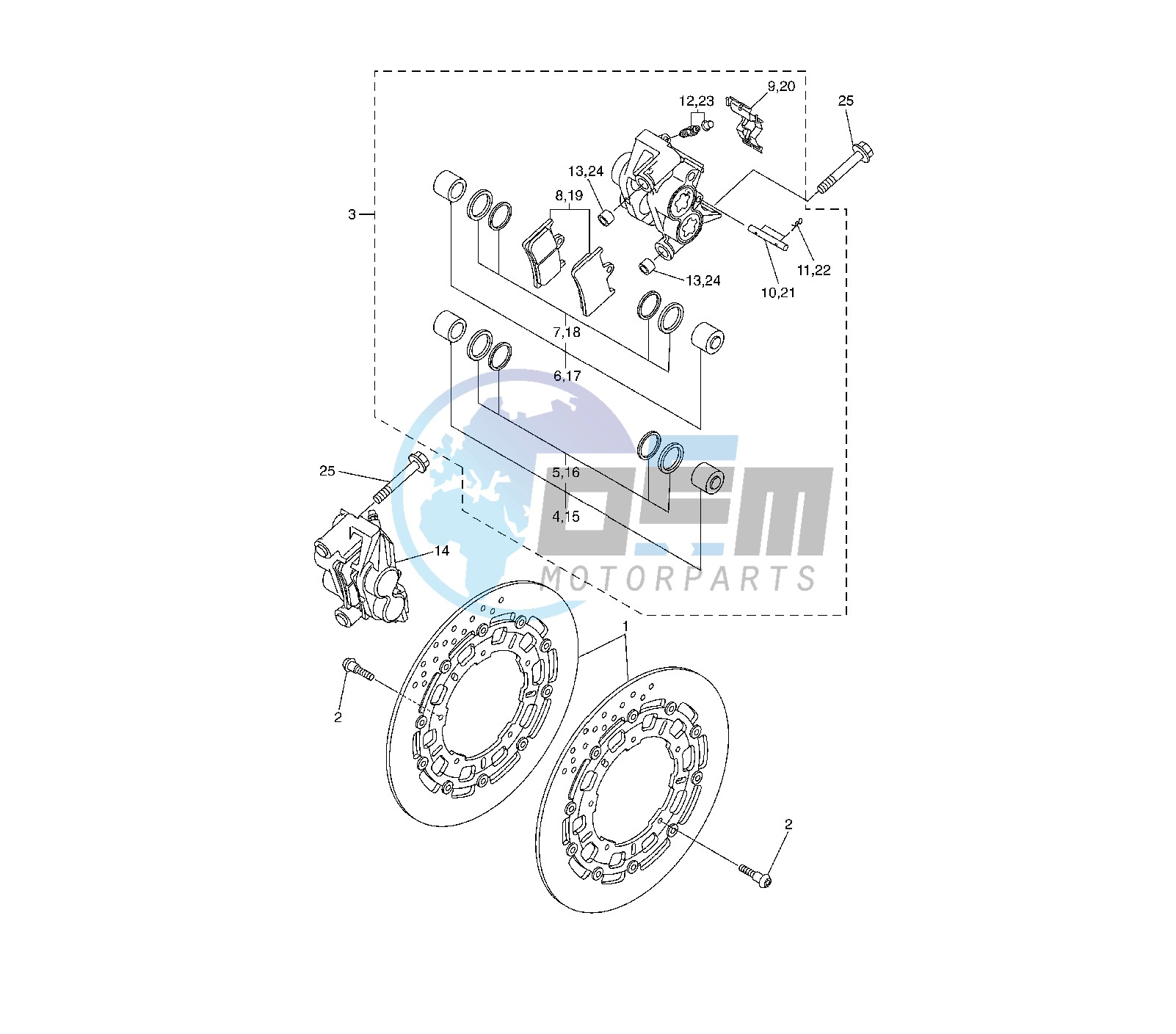 FRONT BRAKE CALIPER