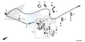 NC750JF Vultus - NC750J Europe Direct - (ED) drawing PARKING BRAKE LEVER