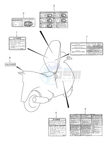 AN125 (E2) Burgman drawing LABEL (MODEL W X Y)